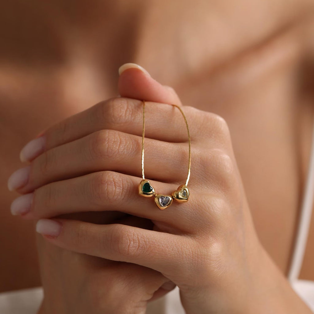 Custom Family Birthstone Necklace