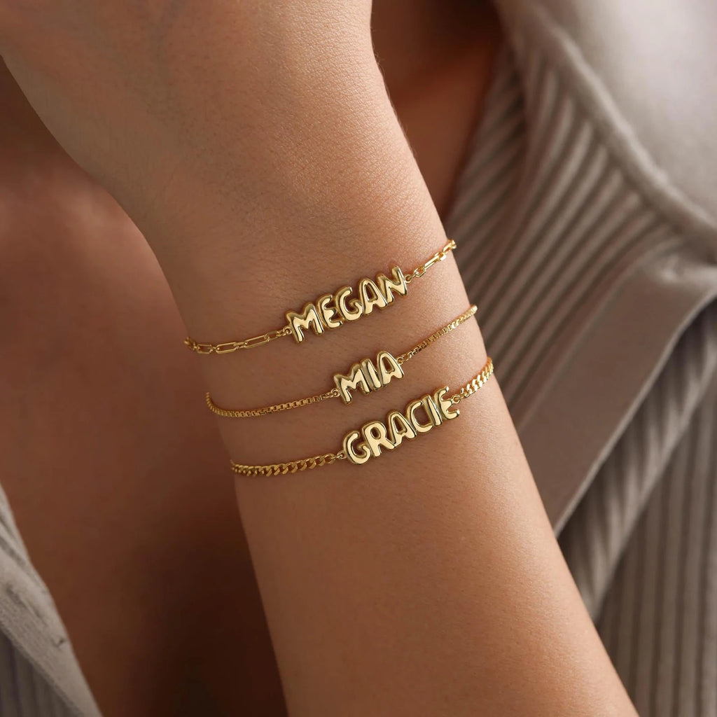 Bubble Name Bracelet
