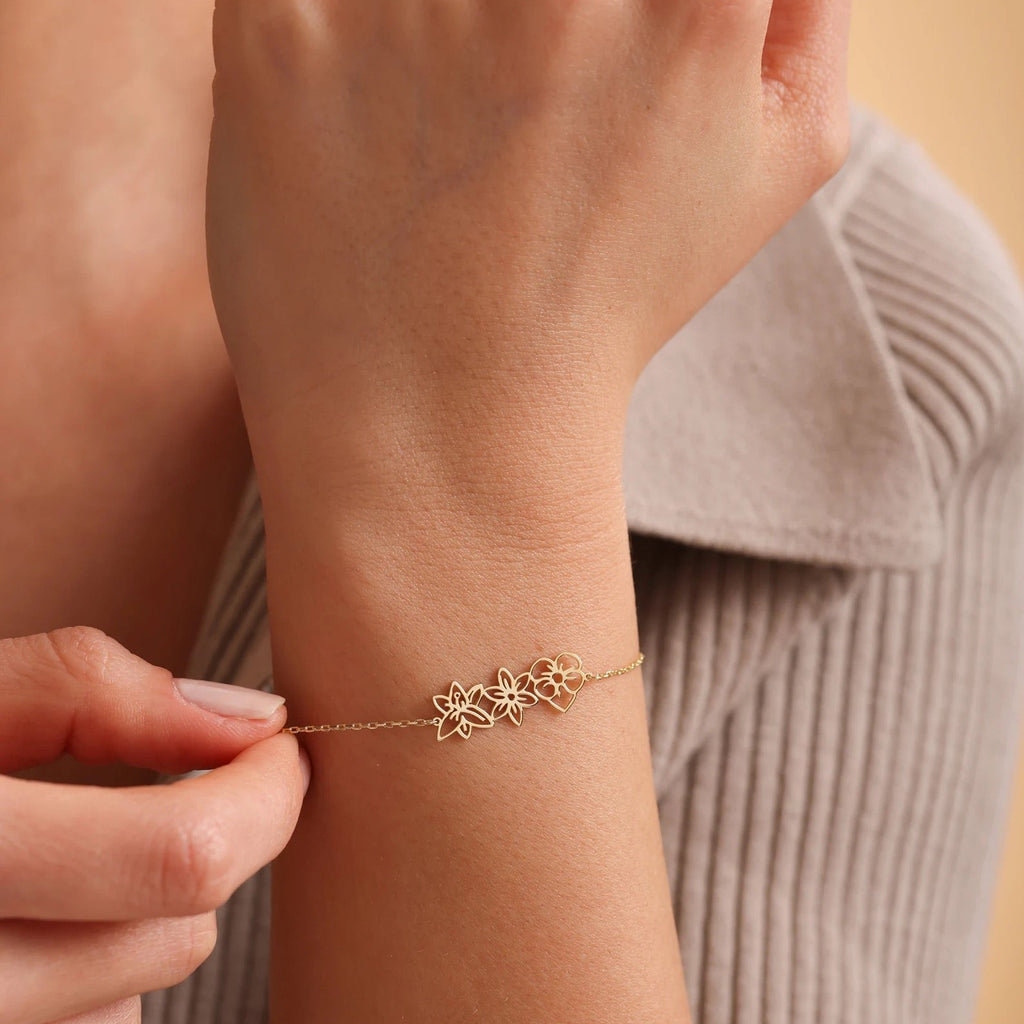 Birth Flower Bracelet