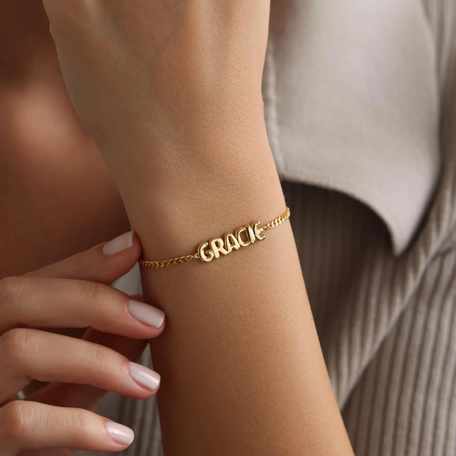 Bubble Name Bracelet