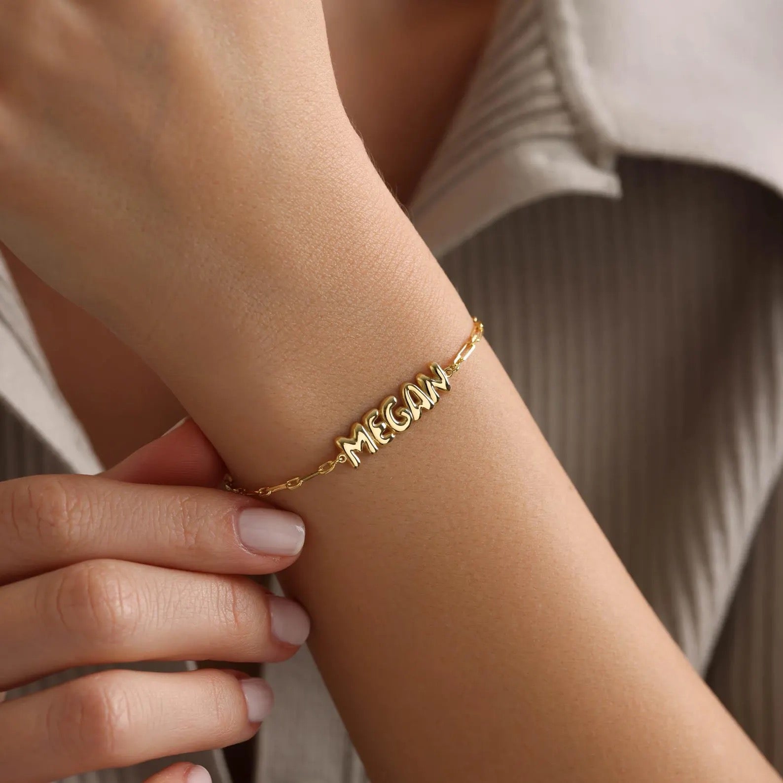 Bubble Name Bracelet