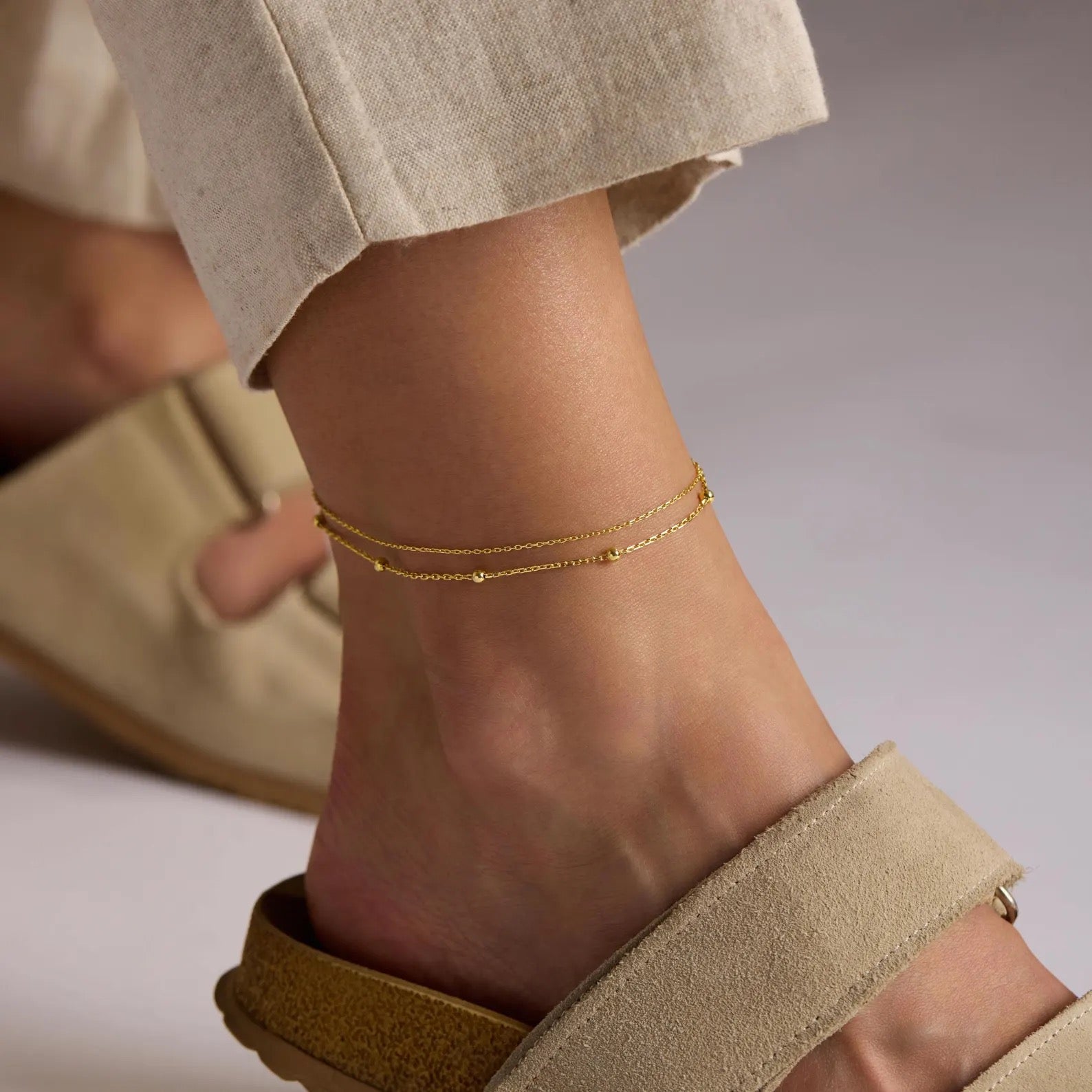 Double Chain Anklet