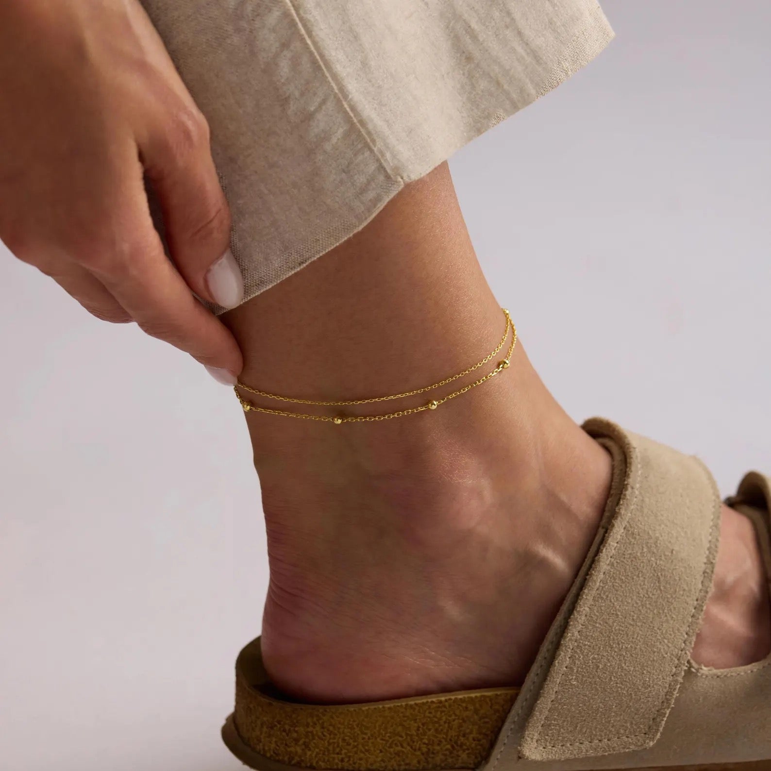 Double Chain Anklet