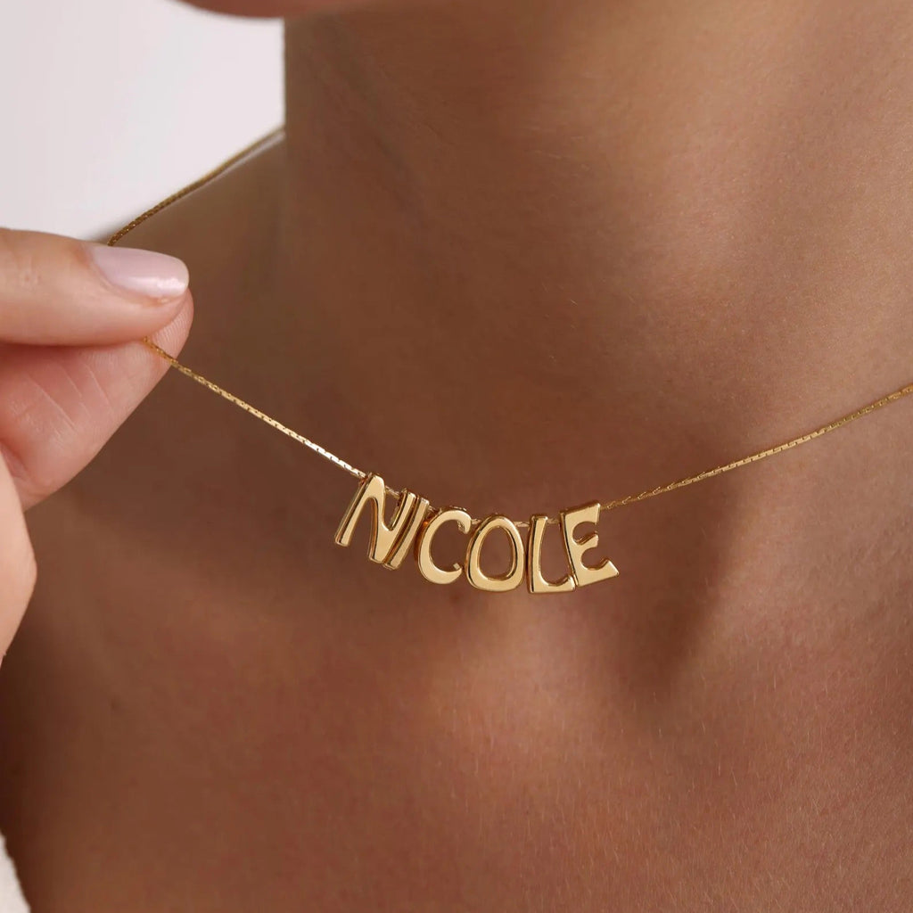 Shimmer Script Luxe Name Necklace