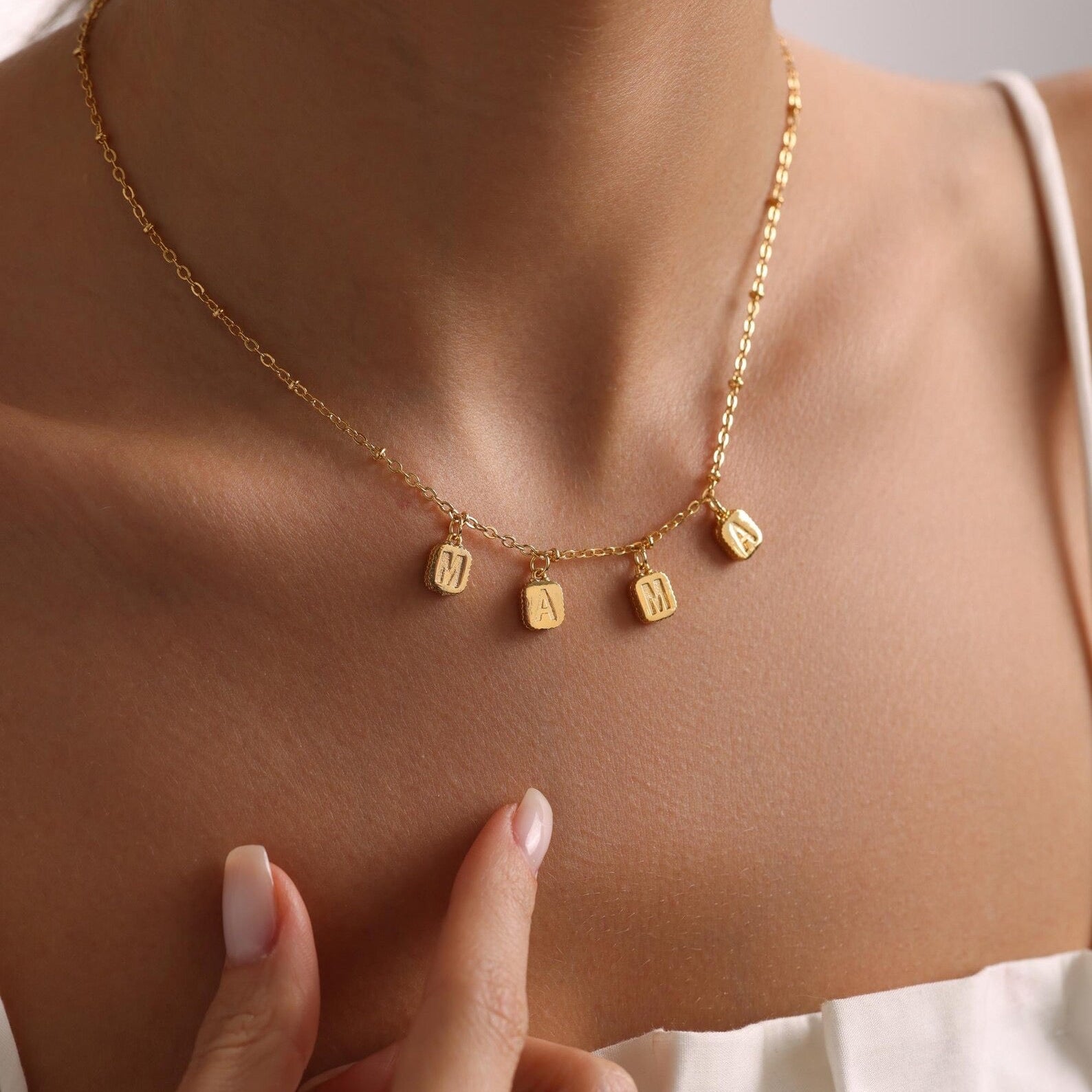 Sideway Sparkle Name Necklace