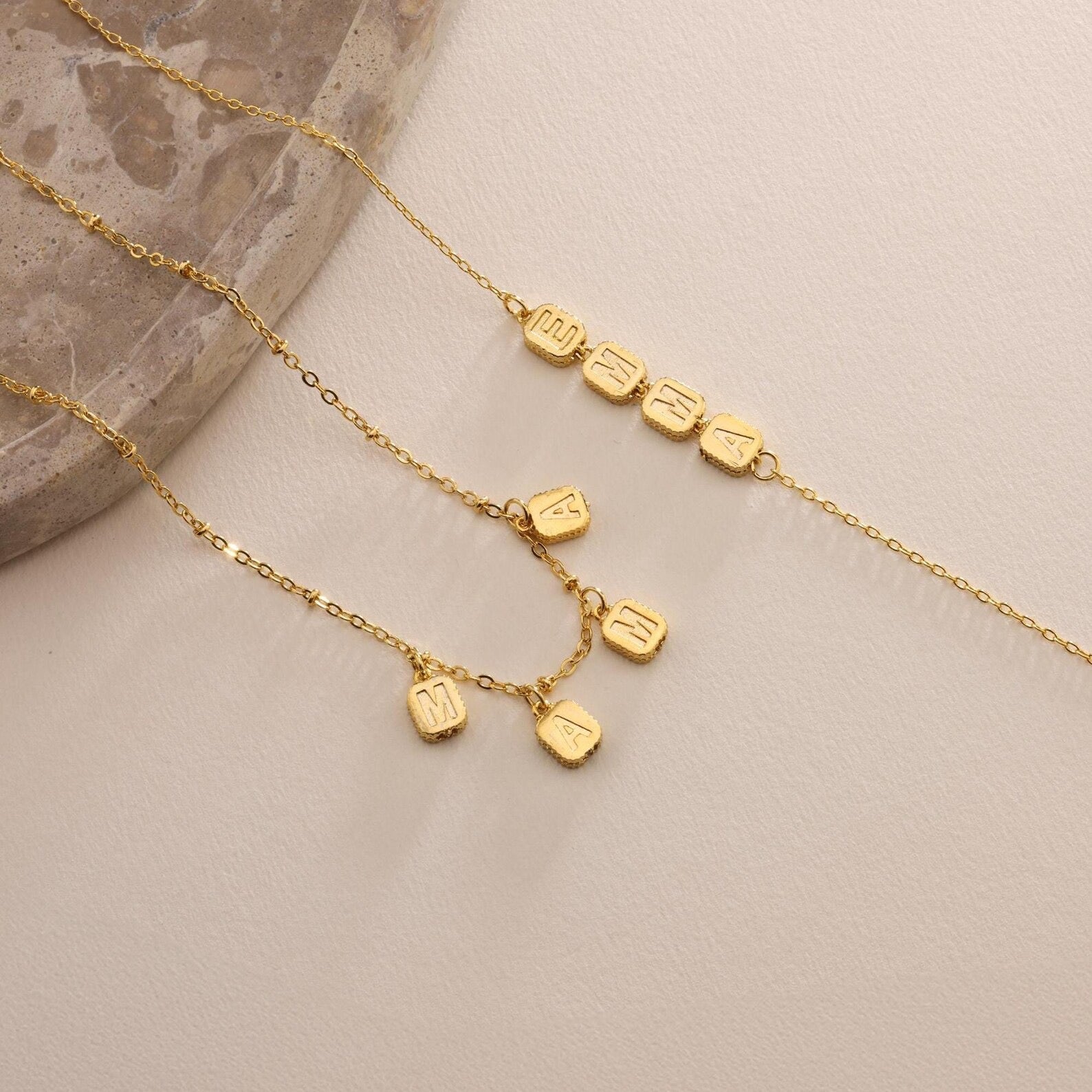Sideway Sparkle Name Necklace