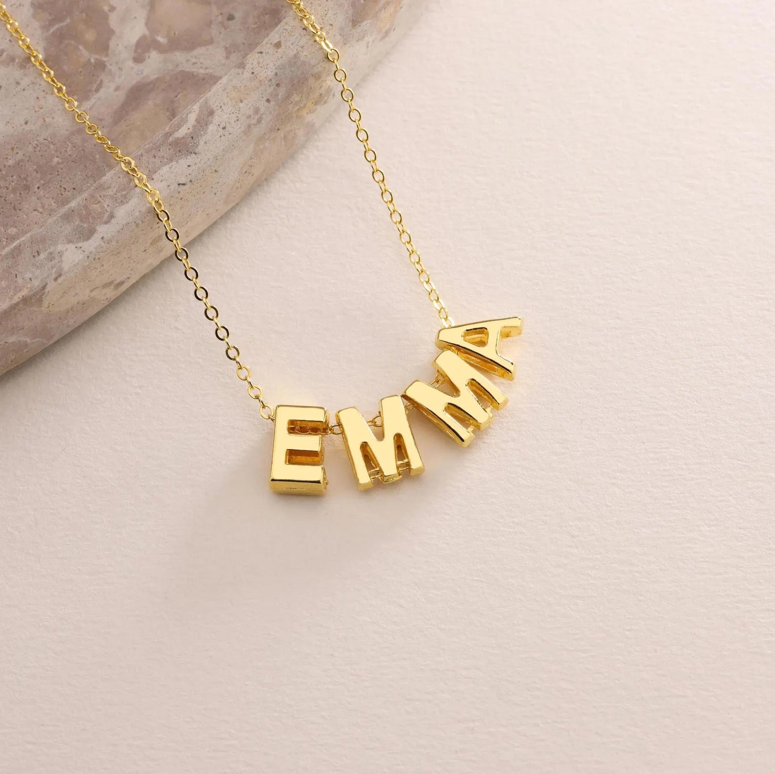 Glow Bold Classic Name Necklace