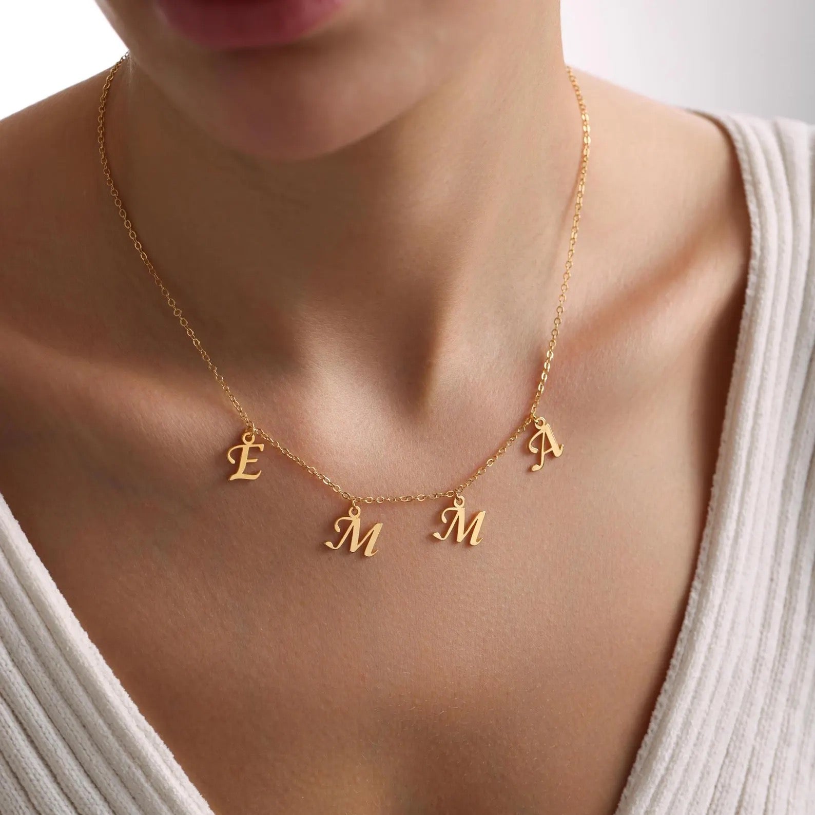 Petite Dangles Name Necklace