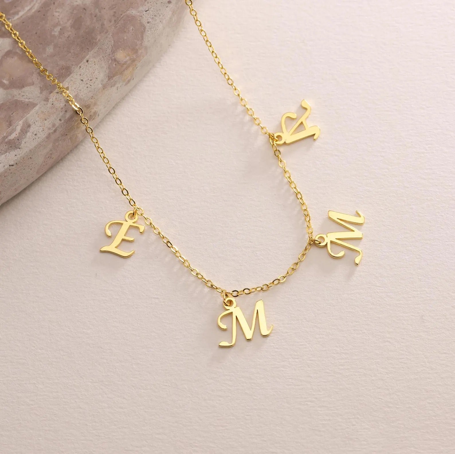 Petite Dangles Name Necklace