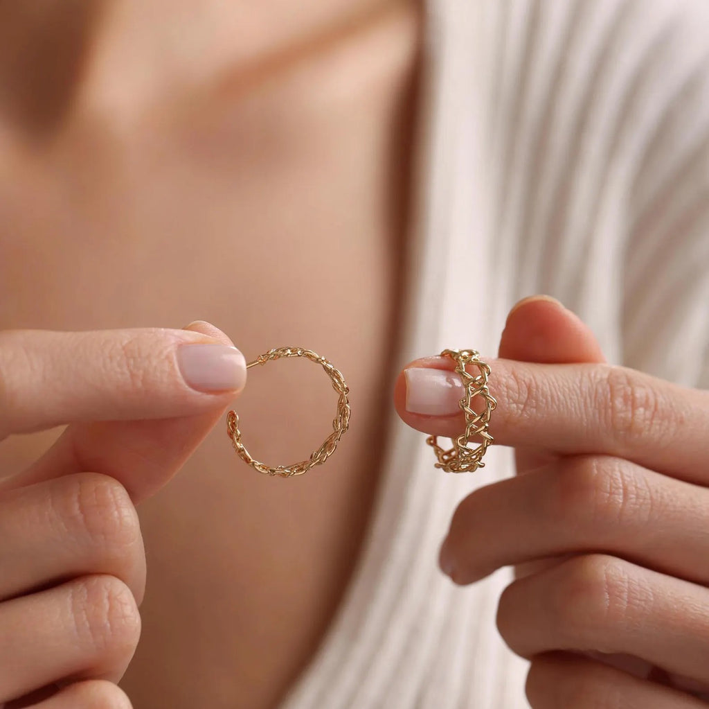 Star of David Hoop Earrings