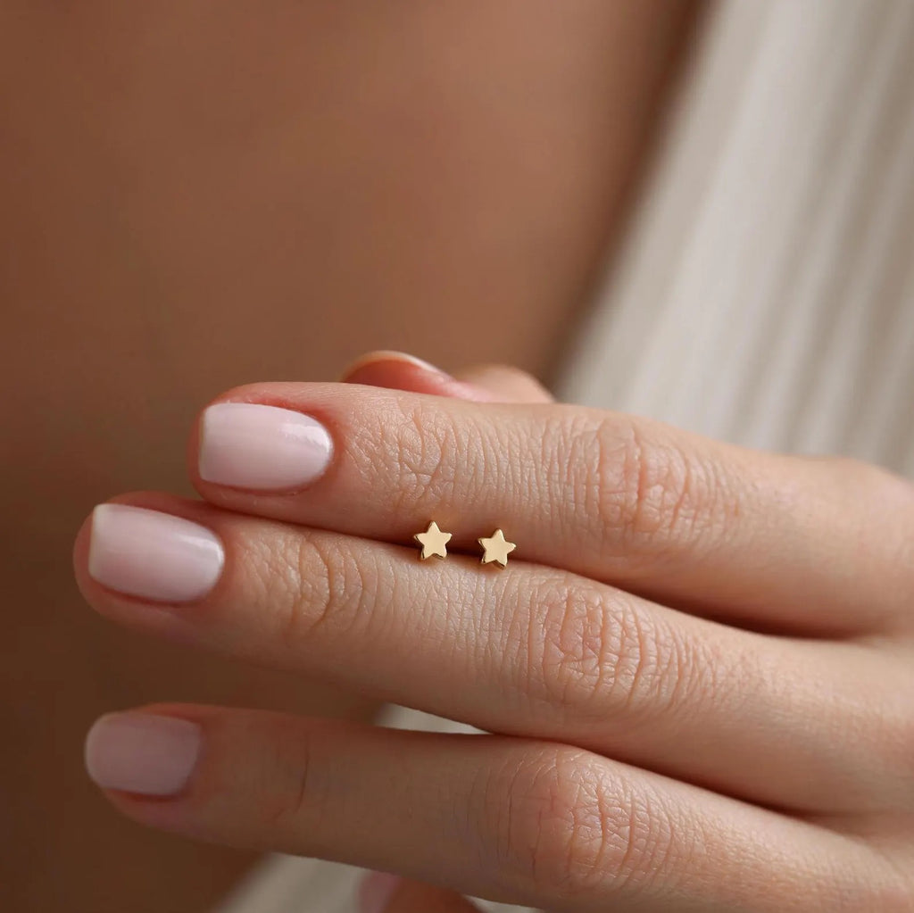 Minimalist Star Stud Earrings