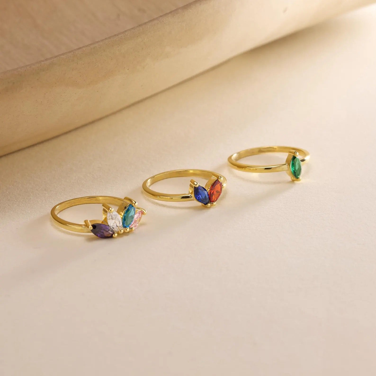 Marquise Birthstone Ring