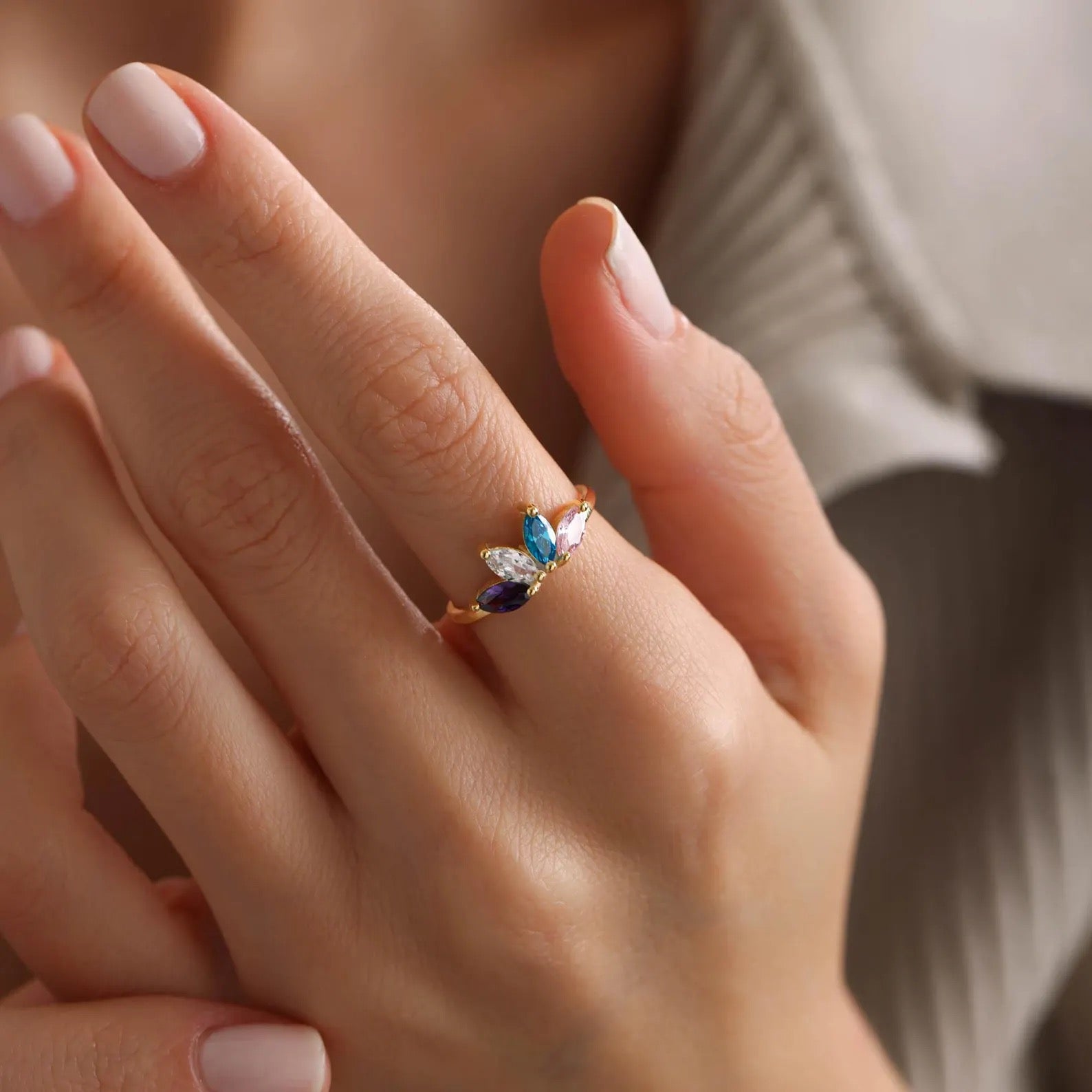 Marquise Birthstone Ring