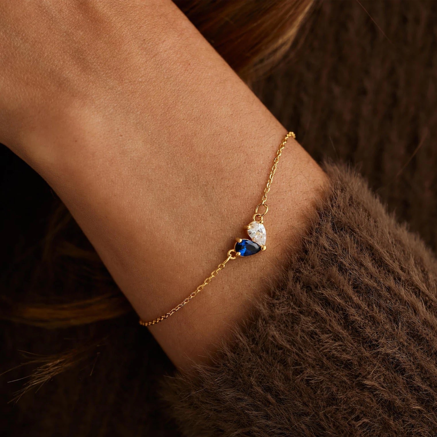 Heart Birthstone Bracelet