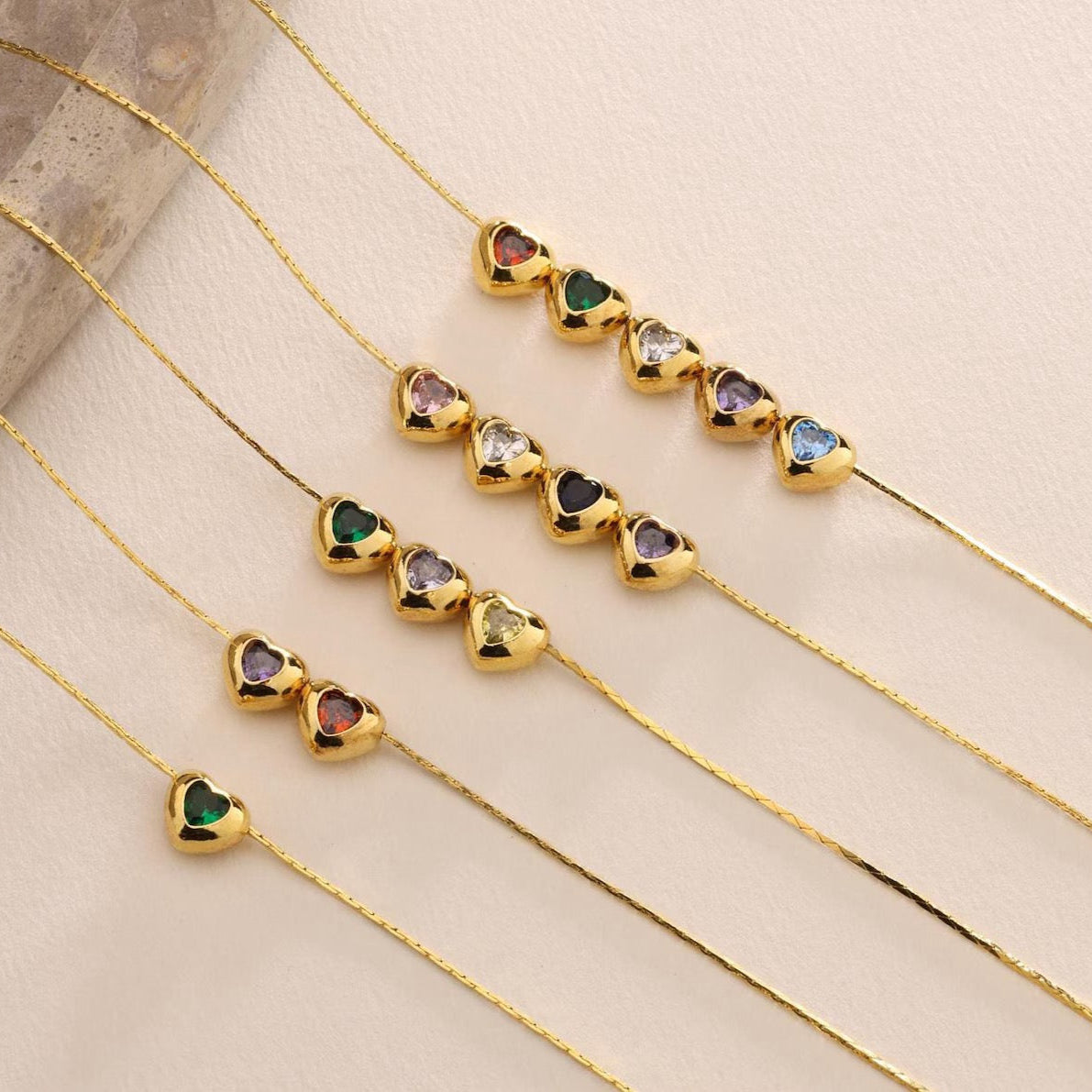 Custom Family Birthstone Necklace