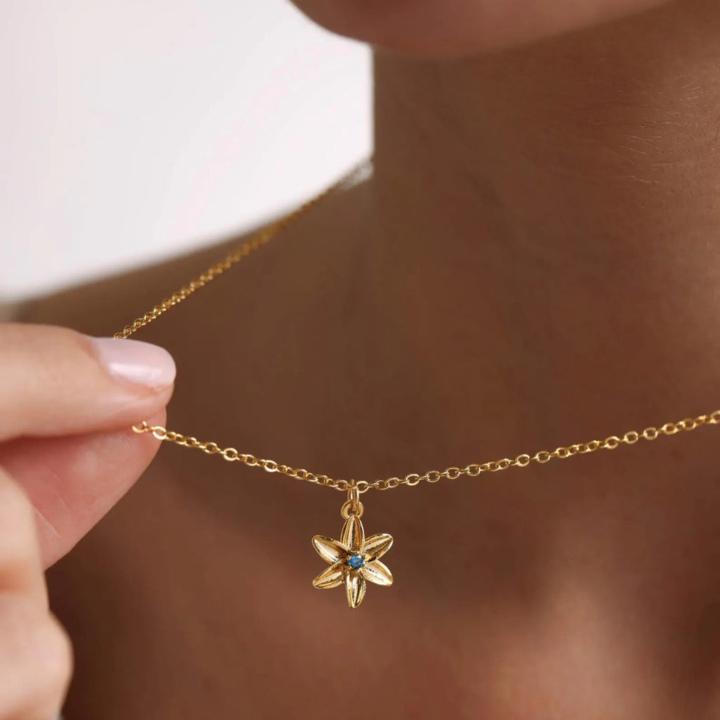 Birthflower Pendant Necklace