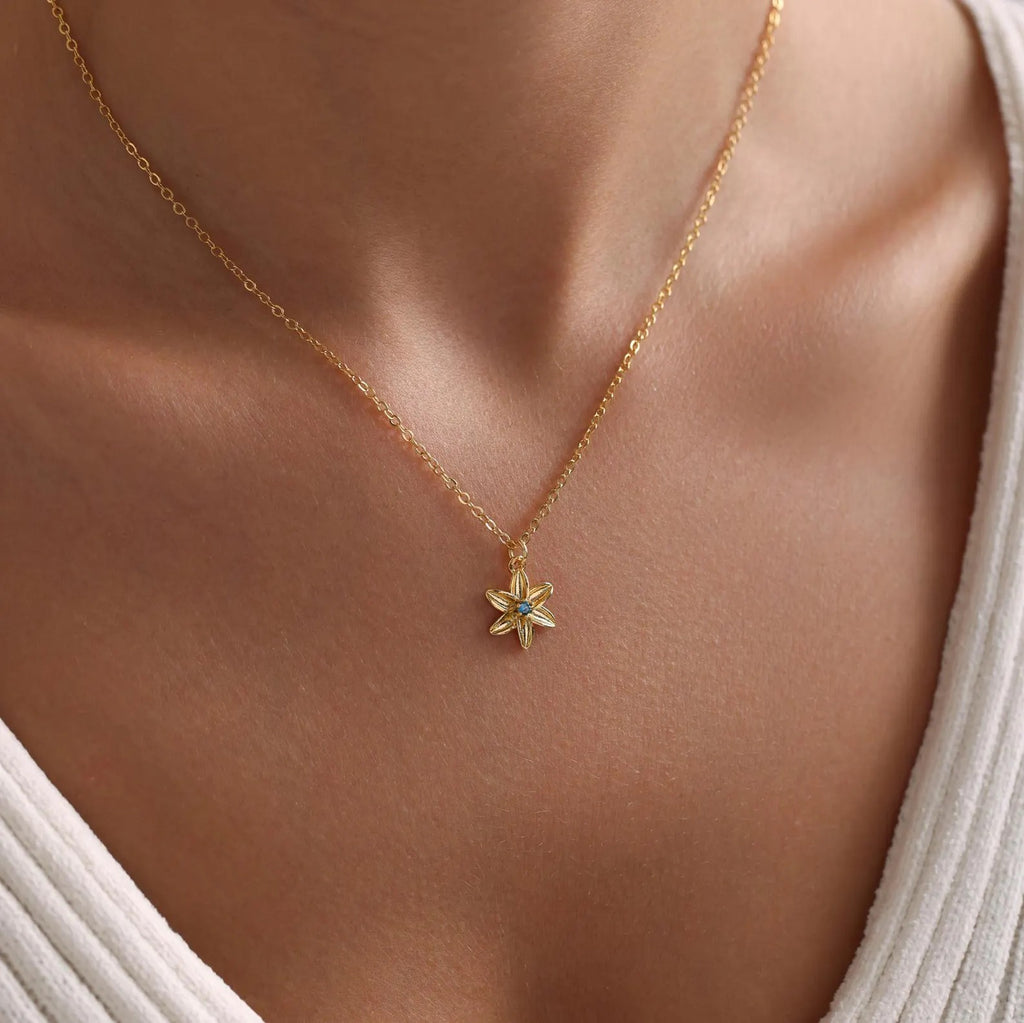 Birthflower Pendant Necklace