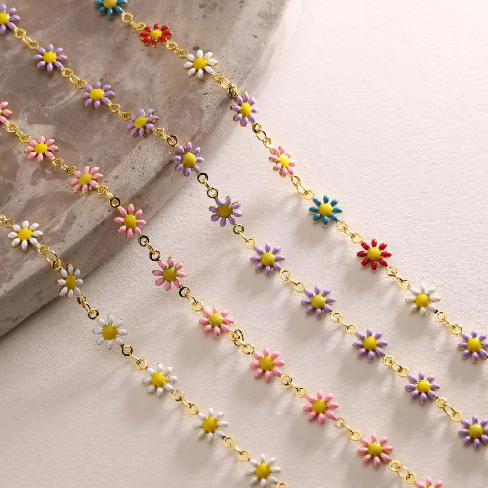 Minimalist Daisy Choker Necklace