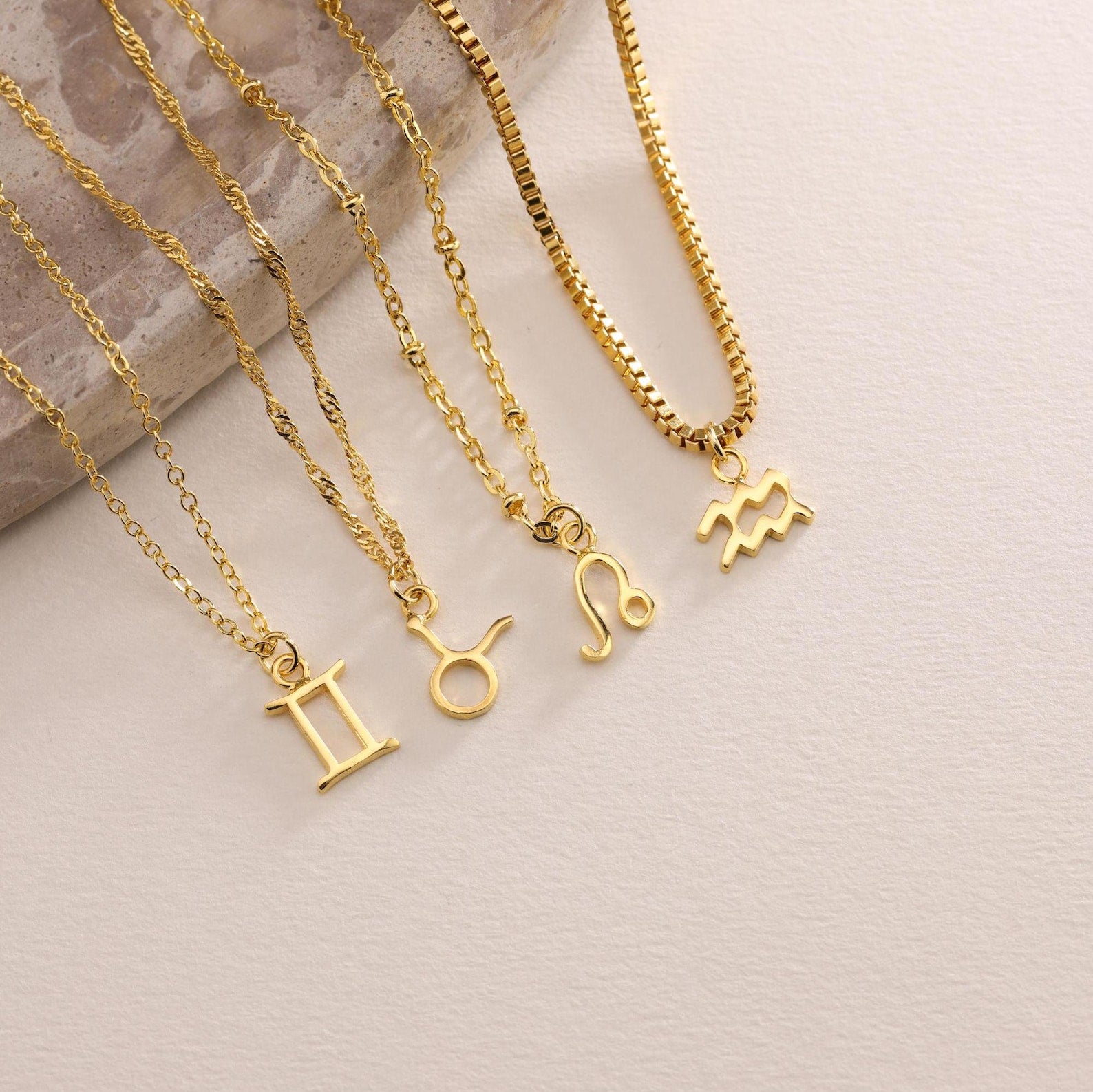 Personalized Minimalist Zodiac Necklace
