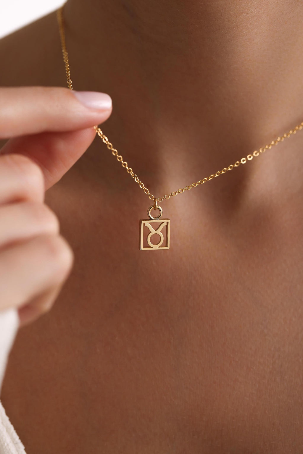 Plated Zodiac Pendant Necklace