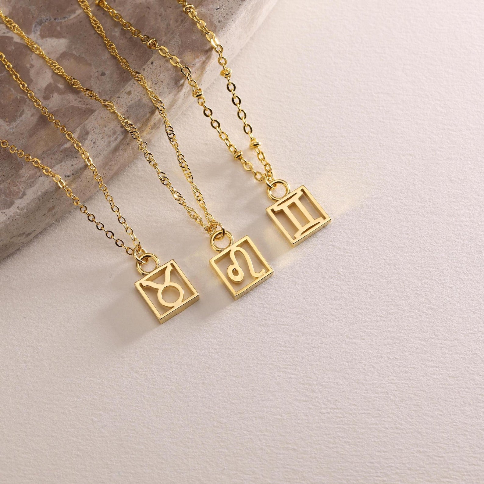 Plated Zodiac Pendant Necklace