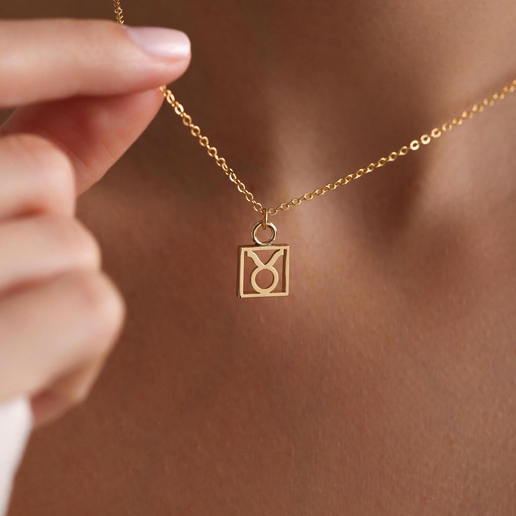 Plated Zodiac Pendant Necklace