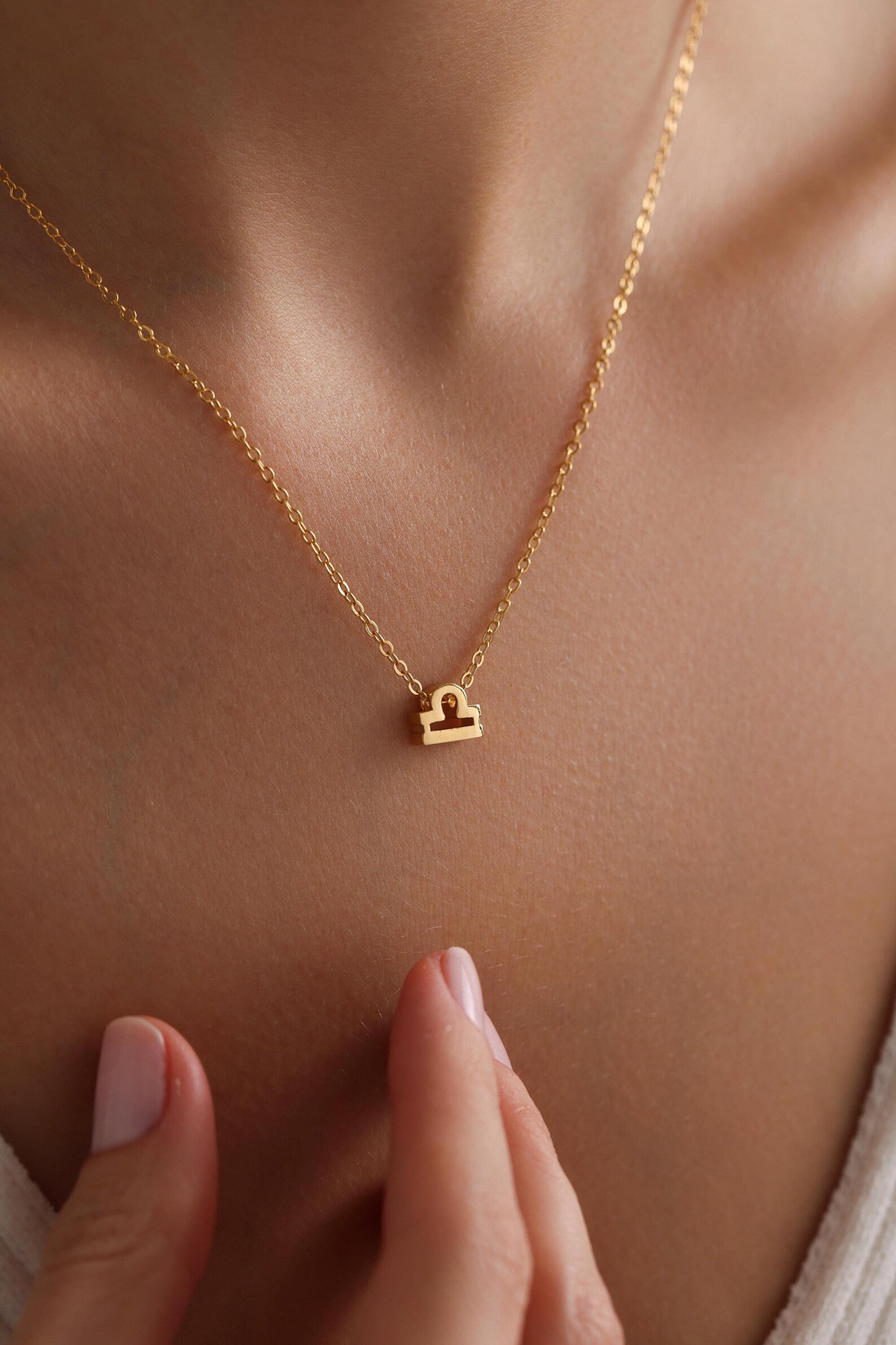 Personalized Plated 3D Zodiac Necklace