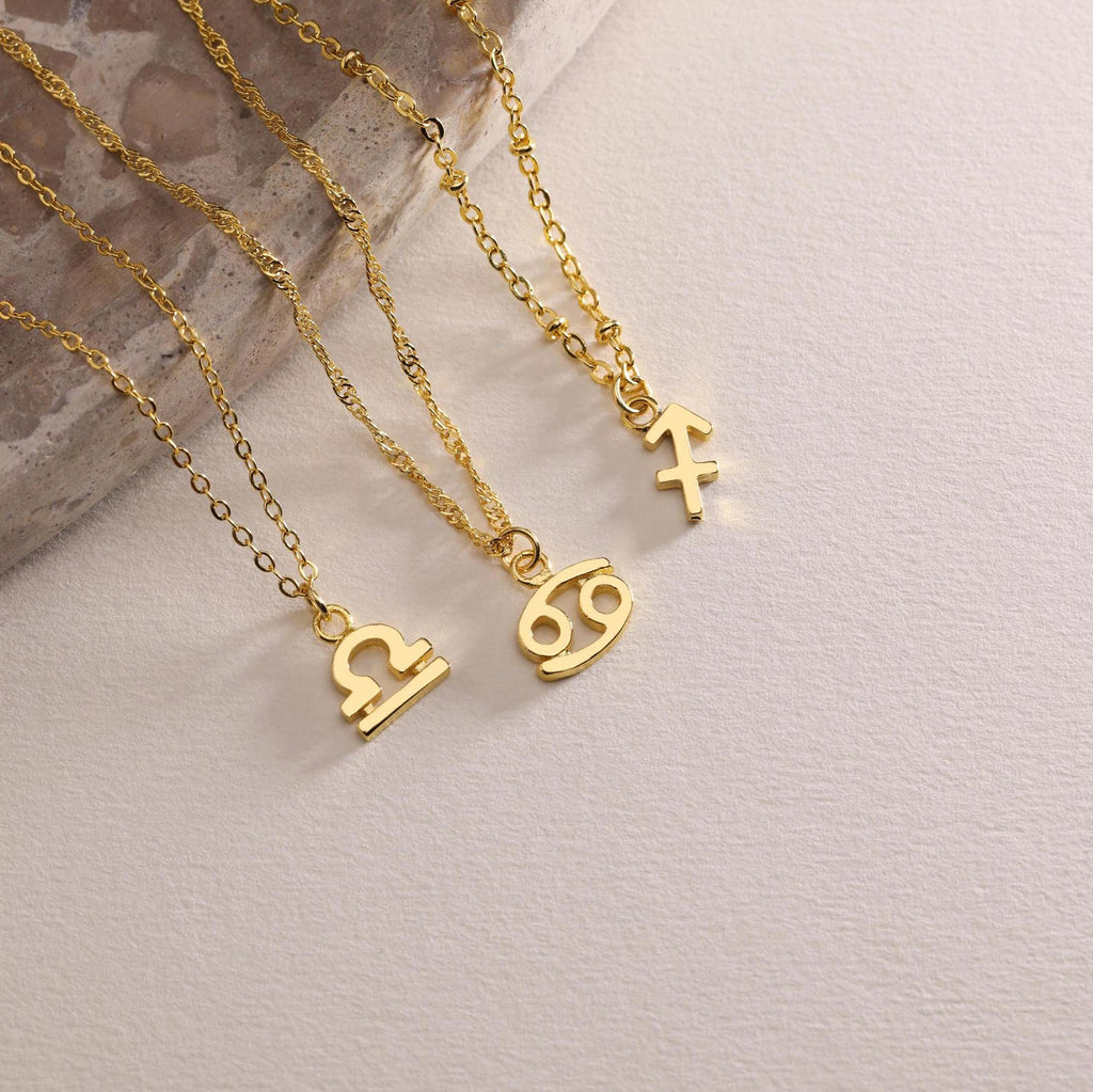 Personalized Minimalist Zodiac Necklace