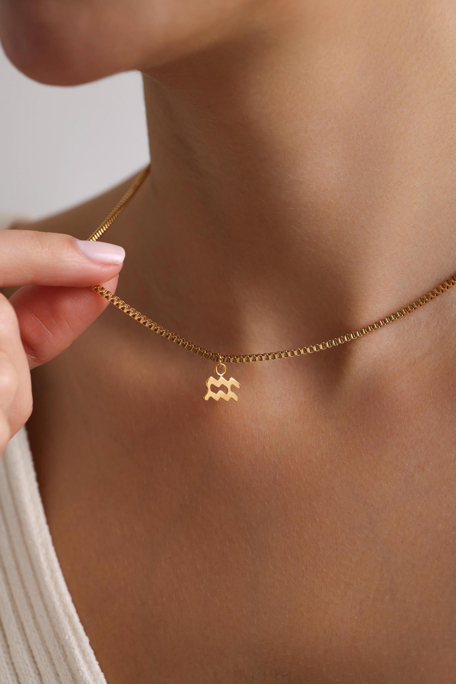 Personalized Minimalist Zodiac Necklace